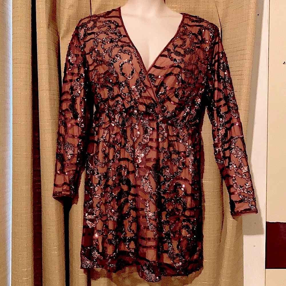 Stunning surplice neck dress